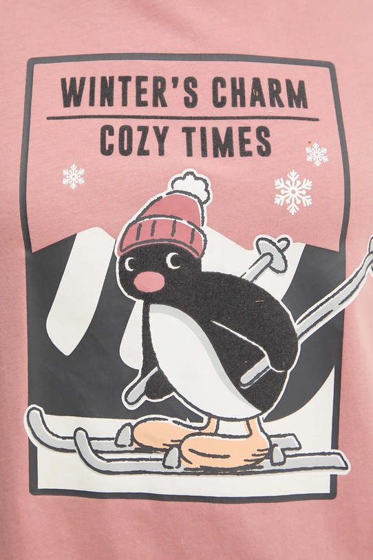 women'secret piżama bawełniana 3132247 różowy