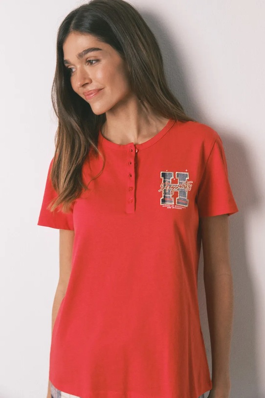 Odzież women'secret komplet piżamowy bawełniany HARRY POTTER 3132259 czerwony