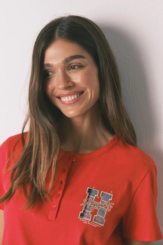 women'secret komplet piżamowy bawełniany HARRY POTTER czerwony 3132259