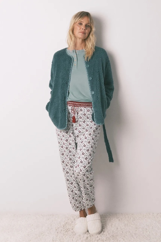 Odzież women'secret szlafrok 3142315 zielony