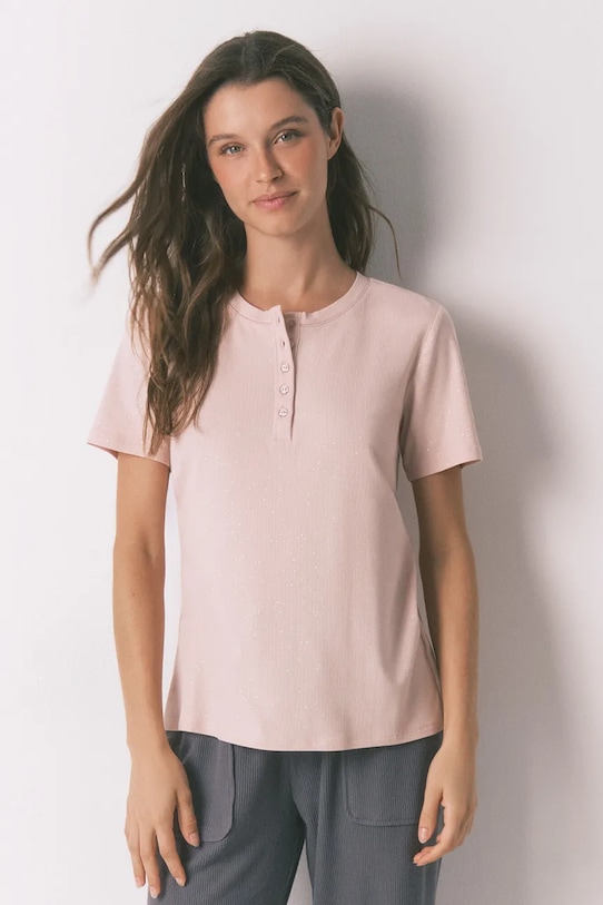 Піжамна футболка women'secret трикотаж рожевий 3272331