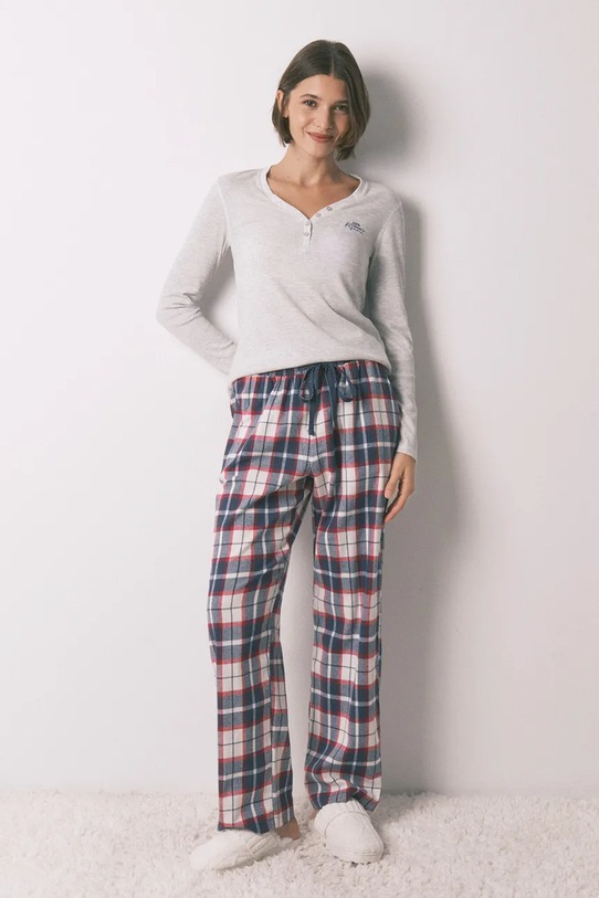 Одяг Піжамний лонгслів women'secret 3272334 сірий