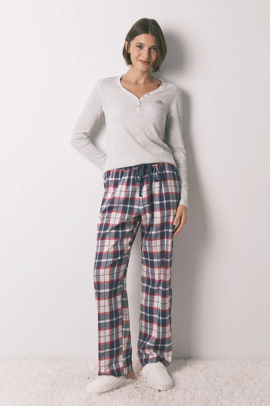 Одяг Піжамний лонгслів women'secret 3272334 сірий