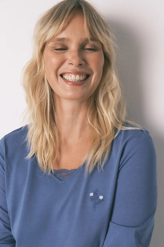 Бавовняна піжама women'secret блакитний 3592439