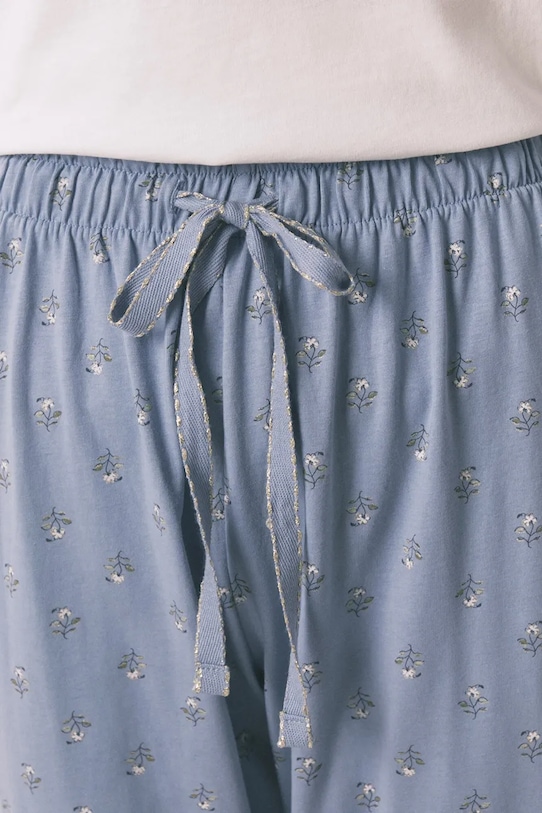 women'secret piżama bawełniana 3592465 beżowy