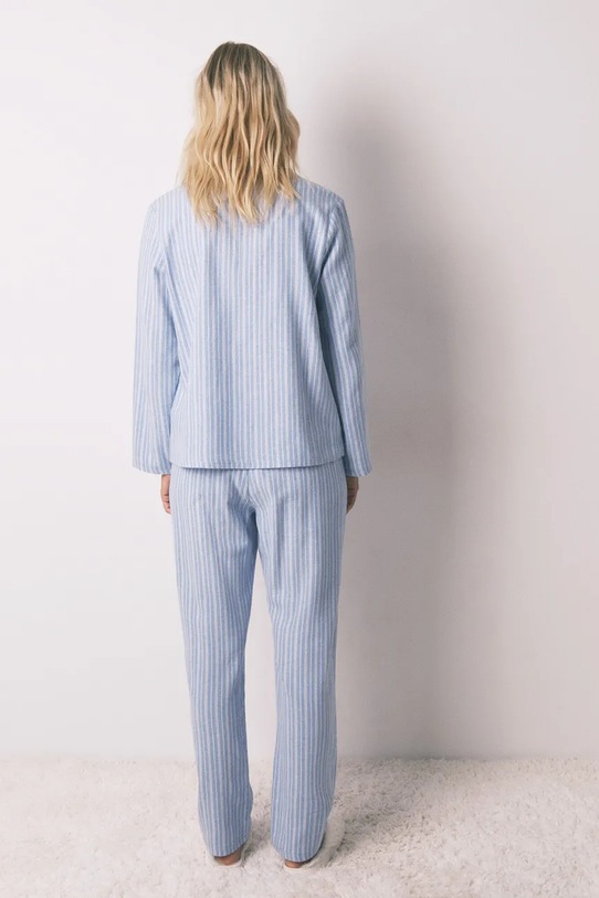 women'secret piżama bawełniana 3592477 niebieski SS26