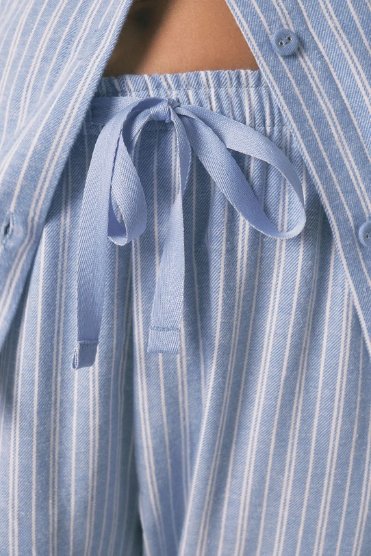 women'secret piżama bawełniana 3592477 niebieski