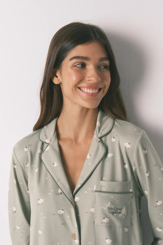 women'secret komplet piżamowy zielony 3592480