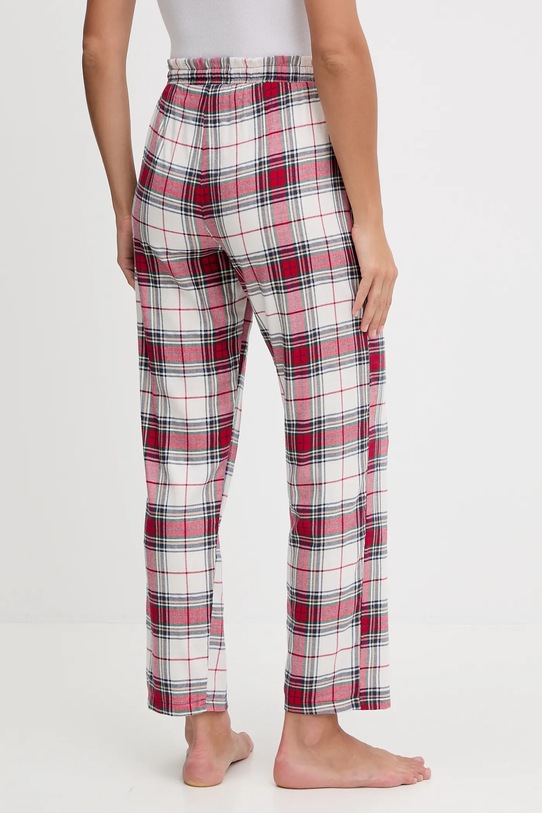 Odzież women'secret spodnie piżamowe bawełniane 3702289 czerwony