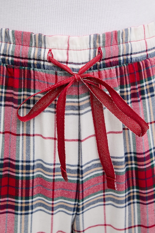 women'secret spodnie piżamowe bawełniane czerwony 3702289