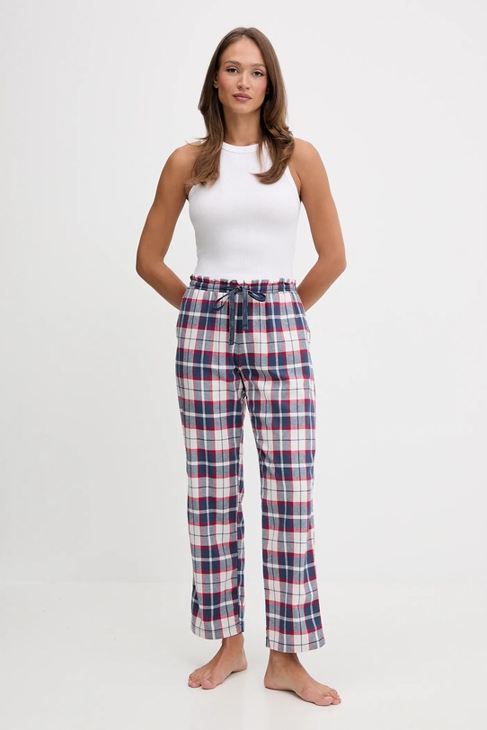 women'secret spodnie piżamowe bawełniane 3702290 niebieski SS26