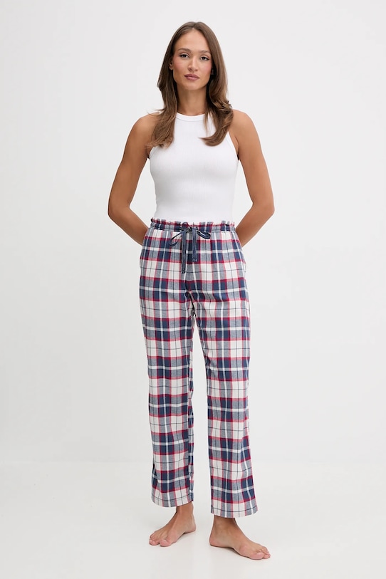 women'secret spodnie piżamowe bawełniane 3702290 niebieski SS26