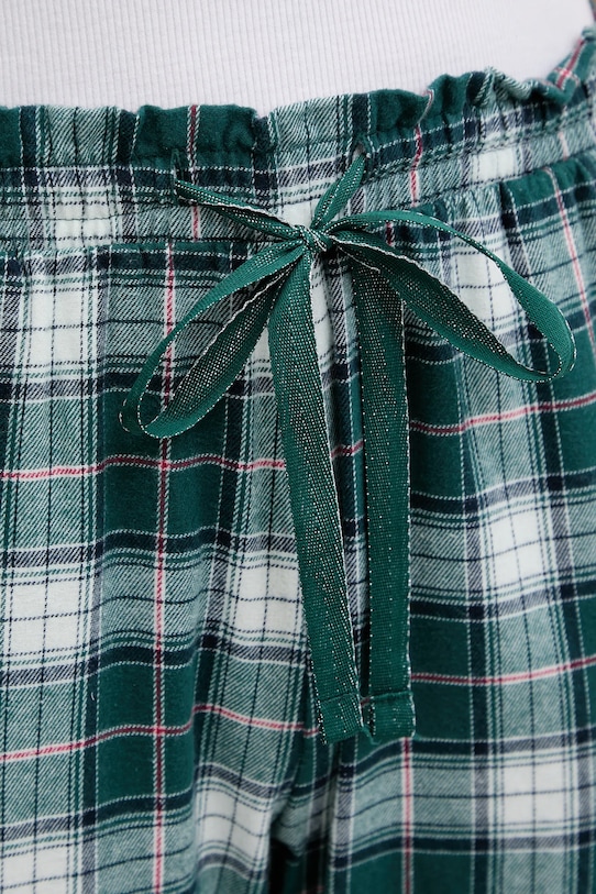 women'secret spodnie piżamowe bawełniane zielony 3702291