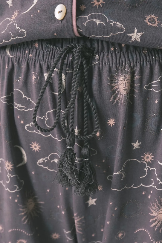 women'secret komplet piżamowy bawełniany 3792069 szary