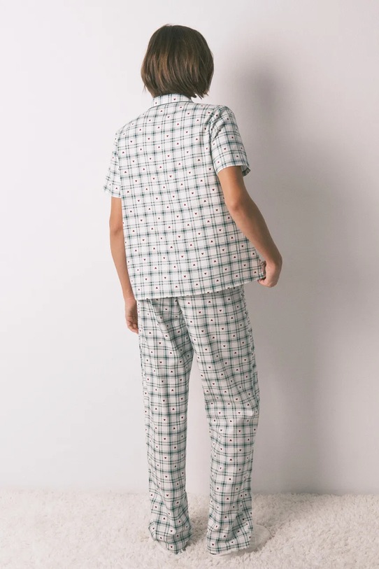 Σετ βαμβακερές πιτζάμες women'secret 3792071 πράσινο SS26