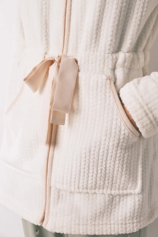 women'secret bluza piżamowa 4352439 beżowy