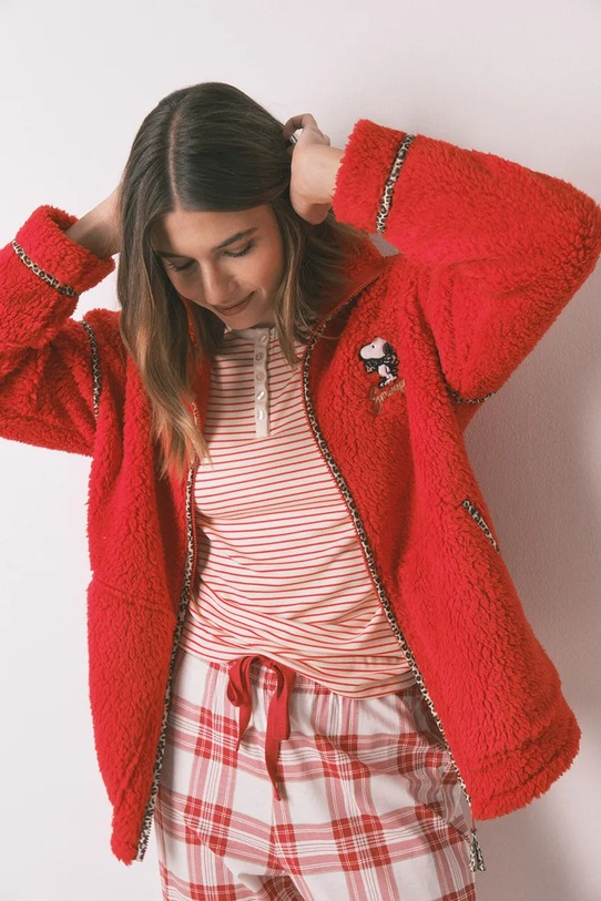 women'secret szlafrok SNOOPY czerwony 4412214