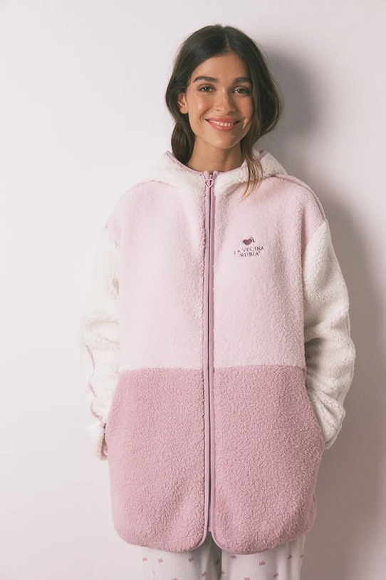 women'secret szlafrok dzianina różowy 4412222