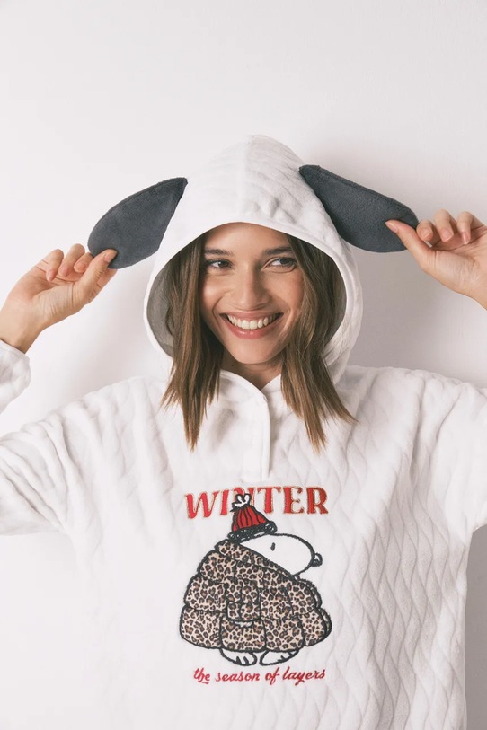 Піжамна кофта women'secret SNOOPY бежевий 4442119