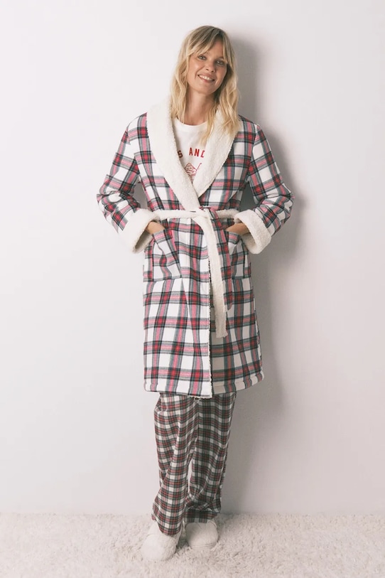 Бавовняний халат women'secret бавовна бежевий 4682702