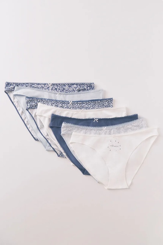 Nohavičky women'secret 7-pak 4932678 modrá SS26