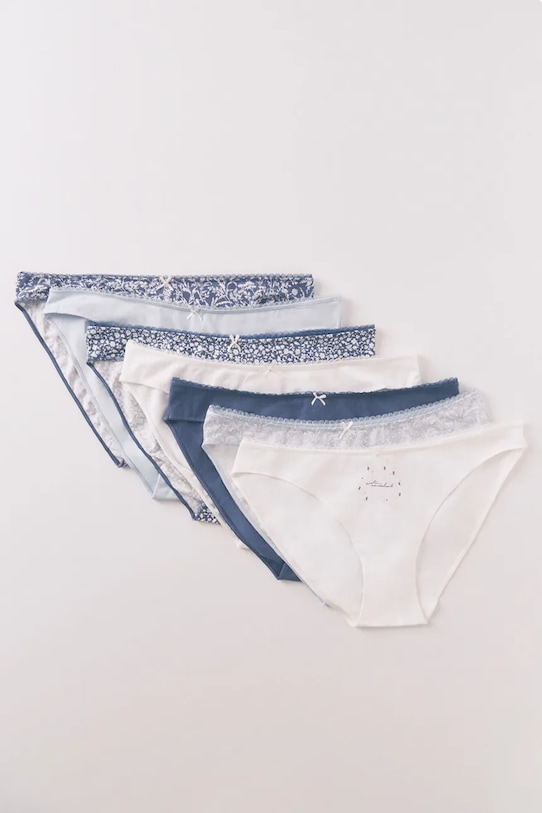 Nohavičky women'secret 7-pak 4932678 modrá SS26