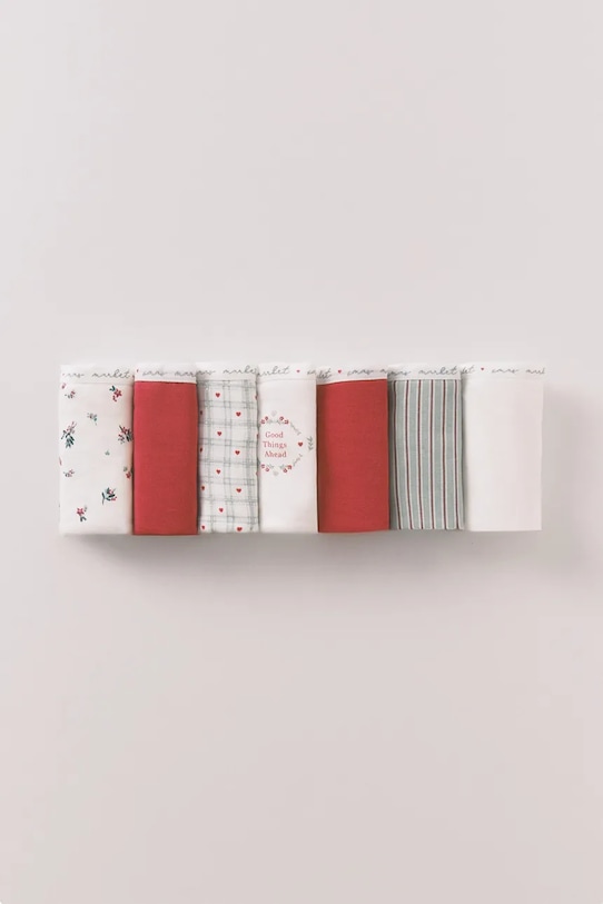 women'secret figi 7-pack wzorzyste czerwony 4932679