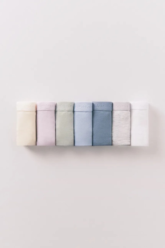 Σλιπ women'secret 7-pack πλεκτό ύφασμα λευκό 4932685