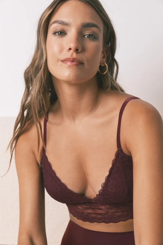 women'secret biustonosz 5662012 bordowy