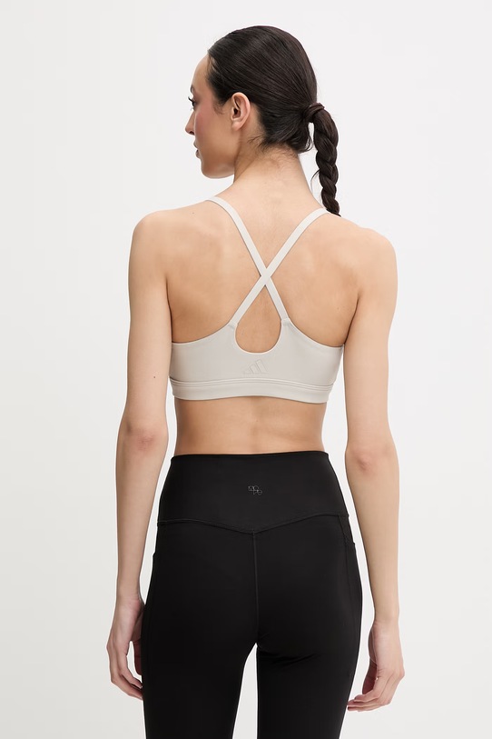 Odzież adidas Performance biustonosz do jogi All me JL5481 beżowy