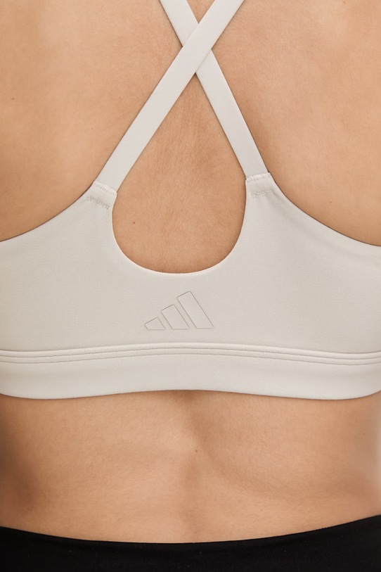 adidas Performance biustonosz do jogi All me JL5481 beżowy