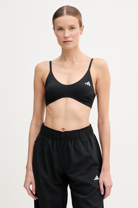 adidas Performance biustonosz sportowy Optime Essentials bez fiszbinów czarny JZ2198