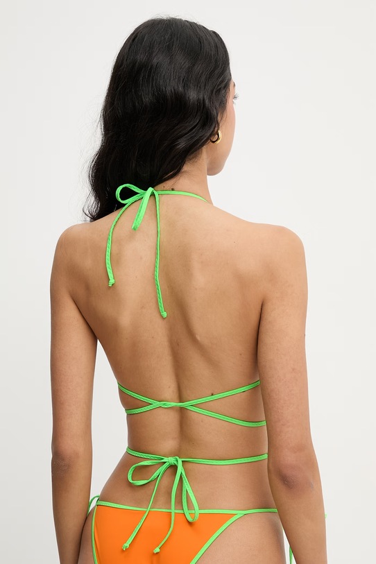 Odzież Diesel biustonosz kąpielowy damski TRISHA-D-POP A20407.0AEBQ pomarańczowy