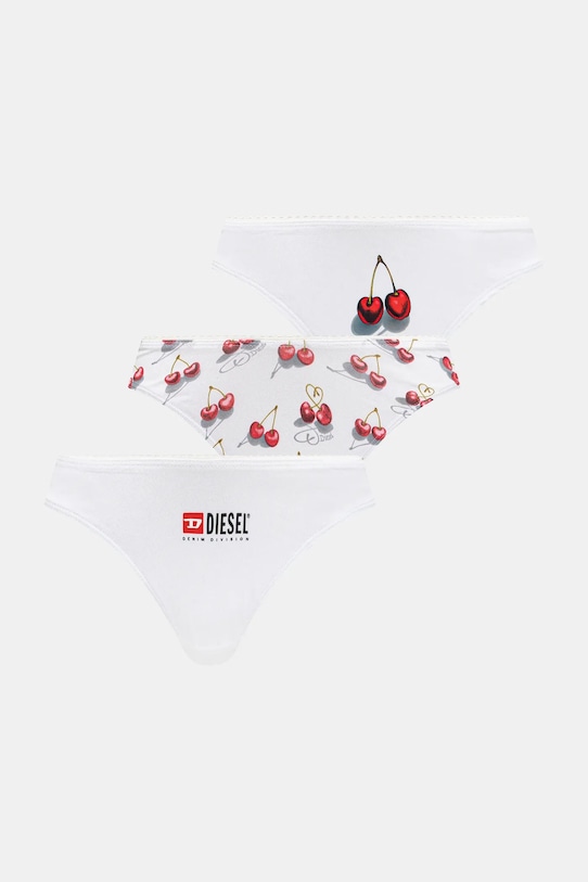 Diesel stringi UFPN-PUNCHY 3-pack dzianina biały A12018.0PLCY