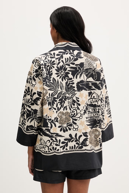 Odzież Ermanno Firenze koszula bawełniana D48EK047EC8 czarny