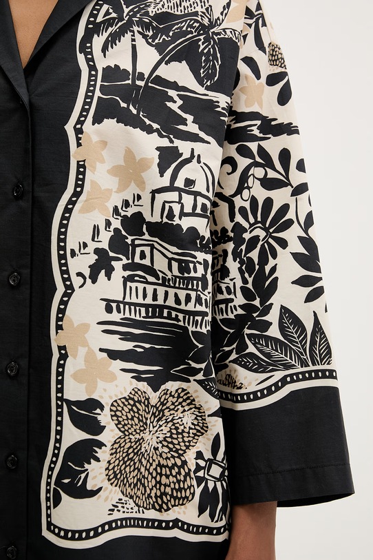 Ermanno Firenze koszula bawełniana D48EK047EC8 czarny