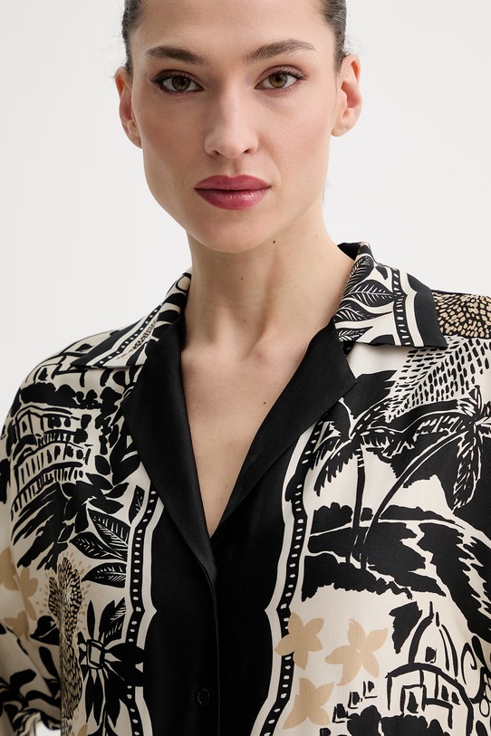 ERMANNO Firenze koszula damska z wiskozy czarny D48EK047EC9