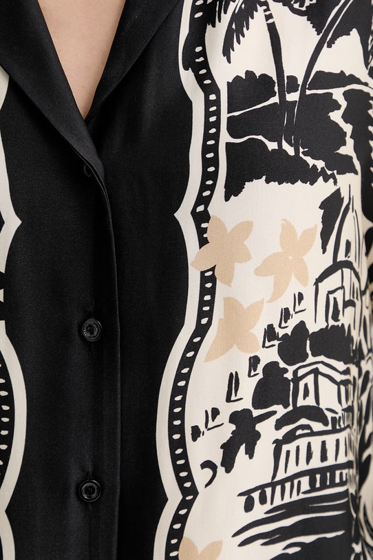 ERMANNO Firenze koszula damska z wiskozy D48EK047EC9 czarny