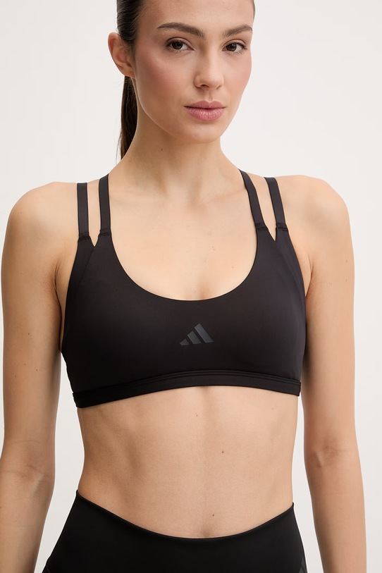 adidas Performance biustonosz sportowy Optime Workout czarny JZ5100