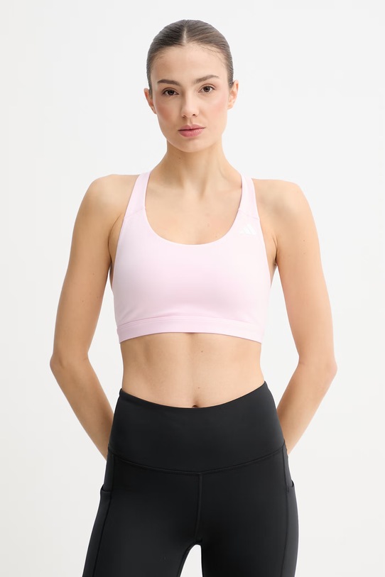adidas Performance biustonosz sportowy Optime różowy KA4730