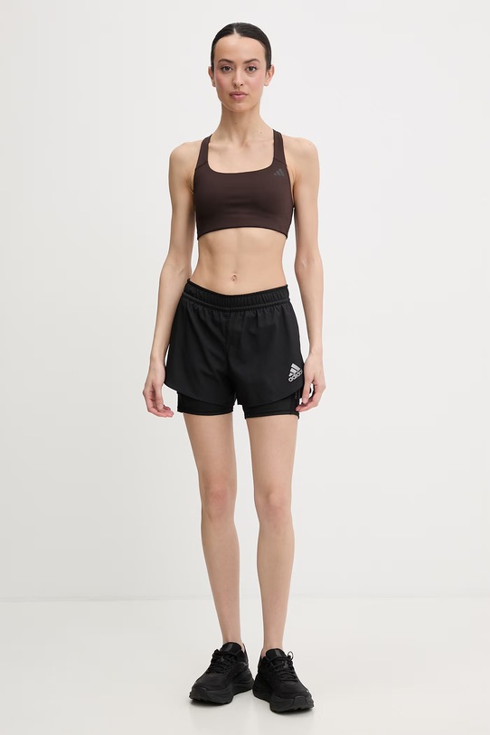 adidas Performance biustonosz sportowy Optime KD6683 brązowy SS26