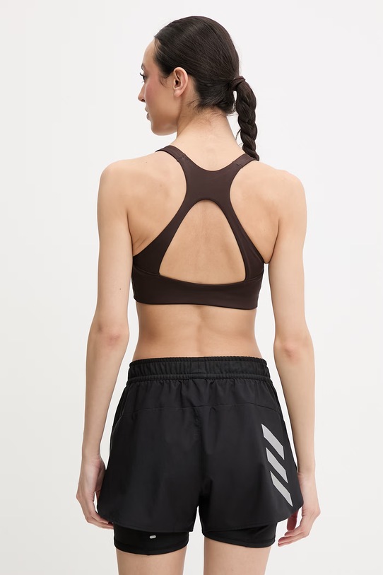 Odzież adidas Performance biustonosz sportowy Optime KD6683 brązowy