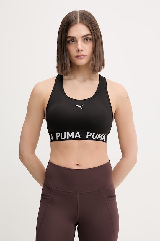 Športová podprsenka Puma 4KEEPS bez kostíc čierna 526962