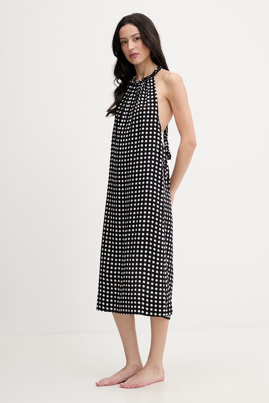 Chantelle rochie de plajă din bumbac C1ANW0 negru SS26