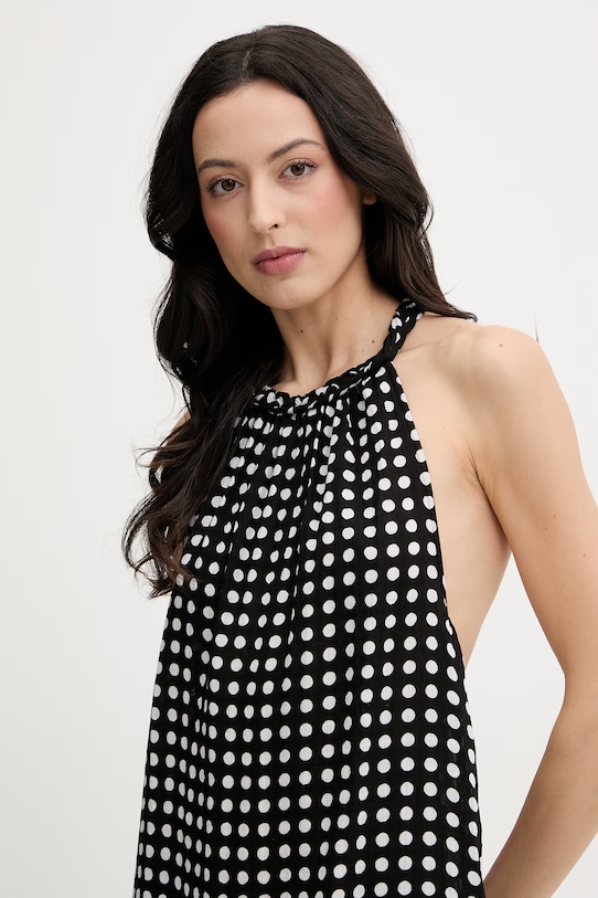 Chantelle rochie de plajă din bumbac negru C1ANW0