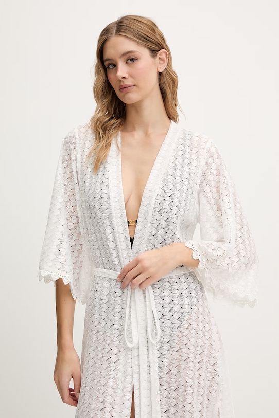 Melissa Odabash cămașă de plajă alb MO.TALI