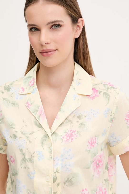 Pyžamo Lauren Ralph Lauren žltá ILN12493