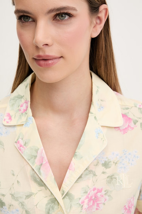 Pyžamo Lauren Ralph Lauren ILN12493 žltá