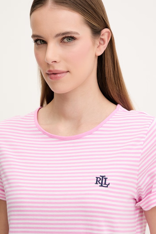 Pyžamo Lauren Ralph Lauren ILN12503 ružová