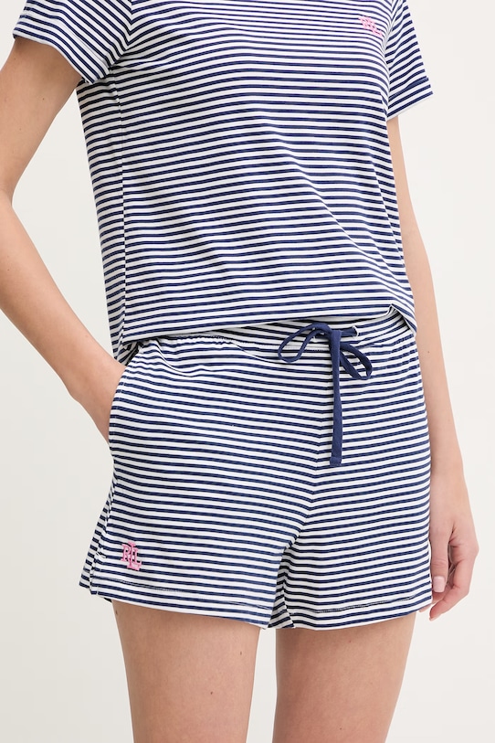 Pyžamo Lauren Ralph Lauren tmavomodrá ILN12503